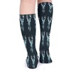 1 Pair Knee High Stockings, Long Soft Compression Crew Foot