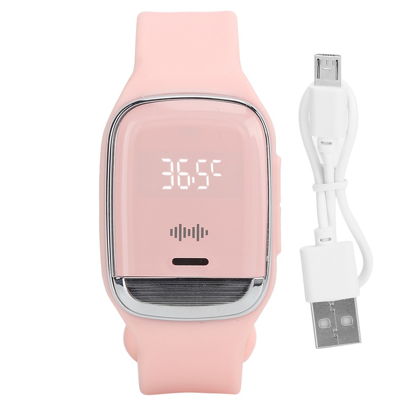 Outdoor Ultrasonic Mosquitoes Repeller Bracelet Portable Electronic Repellent WatchPink