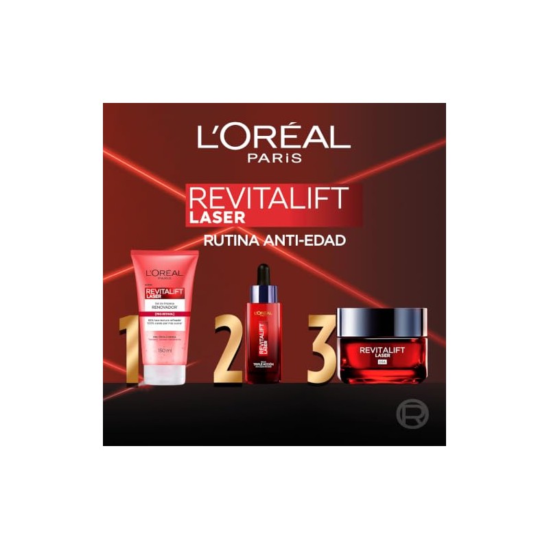 Oreal Paris Revitalift Laser Gel Limpiador Facial Renovador Enriquecido Pro