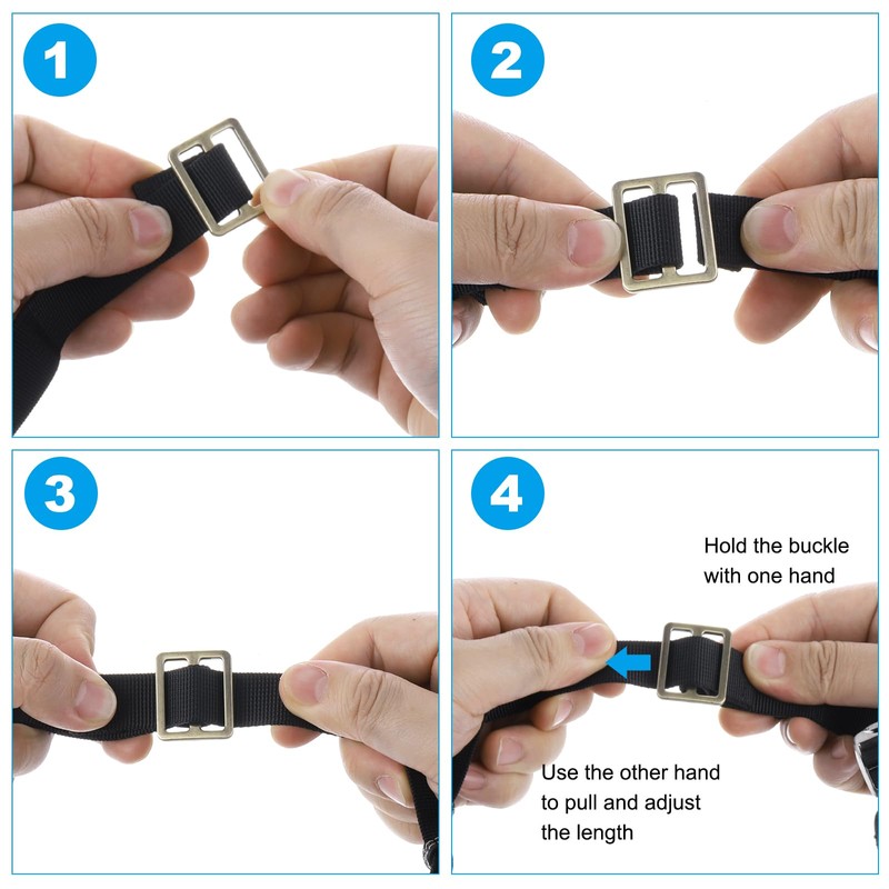 PATIKIL Flat Metal Slide Buckle 2 Inch / 50mm, 10