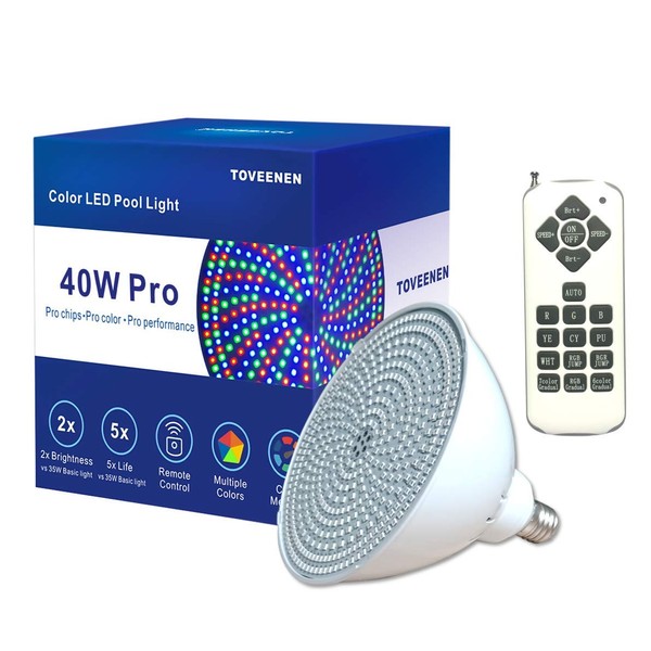 LED Pool Light Bulb for Inground Pool 120V 40W PRO