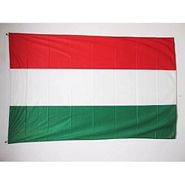 Hungary Flag 3' x 5' External Use - Hungarian flags 90 x 90 cm - Banner 3x5 ft Knitted Polyester - AZ FLAG