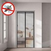 Magnetic Folding Screen Door Mosquito Net for Entryways and Balconies Velcro White Medium