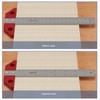 T Square Ruler 8in Drawing Metal Woodworking Layout Measuring Scriber