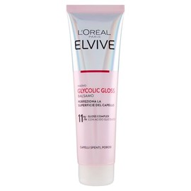 L'Oréal Paris Elvive Detangling Conditioner for Dull and Porous Hair, Silky Hair, Glycolic Acid, Sulphate Free, Glycolic Gloss, 150 ml