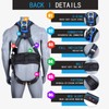 FHFallArrest Fall Protection 5pt Full-Body Safety Harness