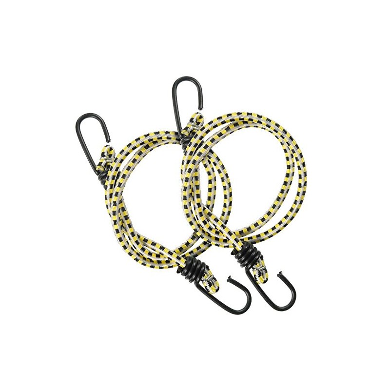 Keeper 06036-6 36” Vinyl Coated Bungee Cord, Multicolor, 2 Pack