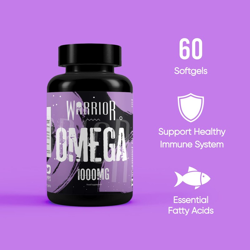 Warrior Warrior Omega Fish Oils 1000mg - 60 Softgel Capsules