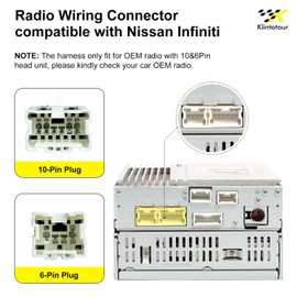Aftermarket Radio Wiring Harness Compatible with Nissan 1995-2013/Infiniti 1997-2012, Universal ISO Car Stereo Adapter Fits for FX35 FX45 G20 I30 Q45 QX4 QX56