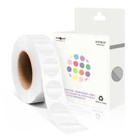 PARLAIM 3/4 Inch Roll Color Coding Labels,1000 per Roll Round Permanent Adhesive Color Coding Circle Dot Stickers for Office Home Transparent
