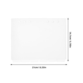 Operitacx Replacement Tabbed Pages Insert Acrylic Paper Protectors Binders Dividers Tabs for A5
