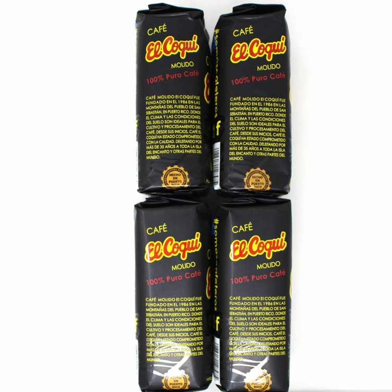Cafe El Coqui Puerto Rican Ground Coffee (4pack) - 14oz