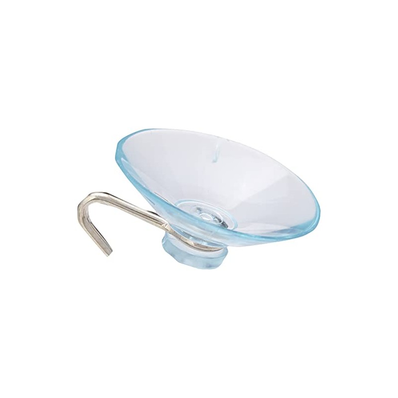 Merriway® BH00023 (20 Pcs) Clear Plastic Suction Hook, 25 mm