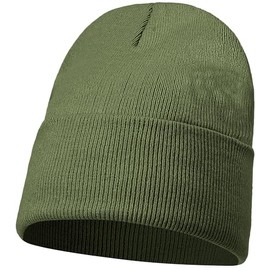 JUNGANRHA® Winter Beanie Hat Men Women Hats & Caps Lightweight Beanie Thermal Winter Hat Skull for Boys Girls & Unisex Fischerman Beanie Travel Warm Hat | One Size | Olive