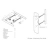 NHN Modern & Contemporary Double-Sided Ladder Style Push-Pull Stainless Door
