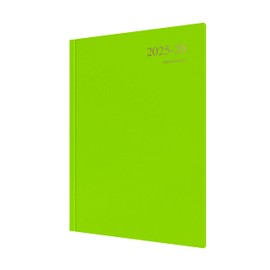Collins Essentials ESSA43M.64-2526 12 Month July 2025 - July 2026 - Week to View A4 Hardback Diary - Lime Green