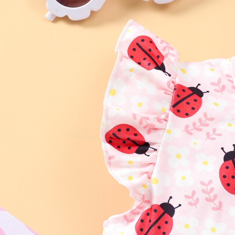 Toddler Girls Casual Dress Pink Summer Party Dress for Girl