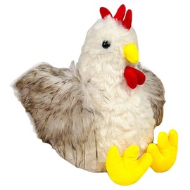 JazRvr Pack of 2 Chicken Cuddly Toy, Chicken Cuddly Toy, Chicken Toy for Interactive Play, for Puppies and Seniors, Colourful Chicken Toy Shape, Cute and Cuddly