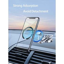 Basecn Universal C-Shape Magnetic Metal Ring [ 4_Pack Black ] Compatible with Wireless Charging Conversion Kit and Magnetic Phone Holder C-Shape Magnetic Ring Keeps Phone Cool While Charging