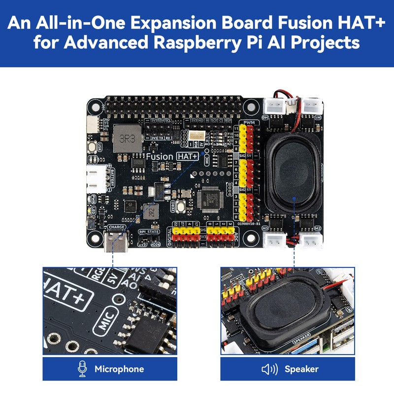 SunFounder AI Fusion Lab Kit for Raspberry Pi 5/4/3B+/Zero 2w,