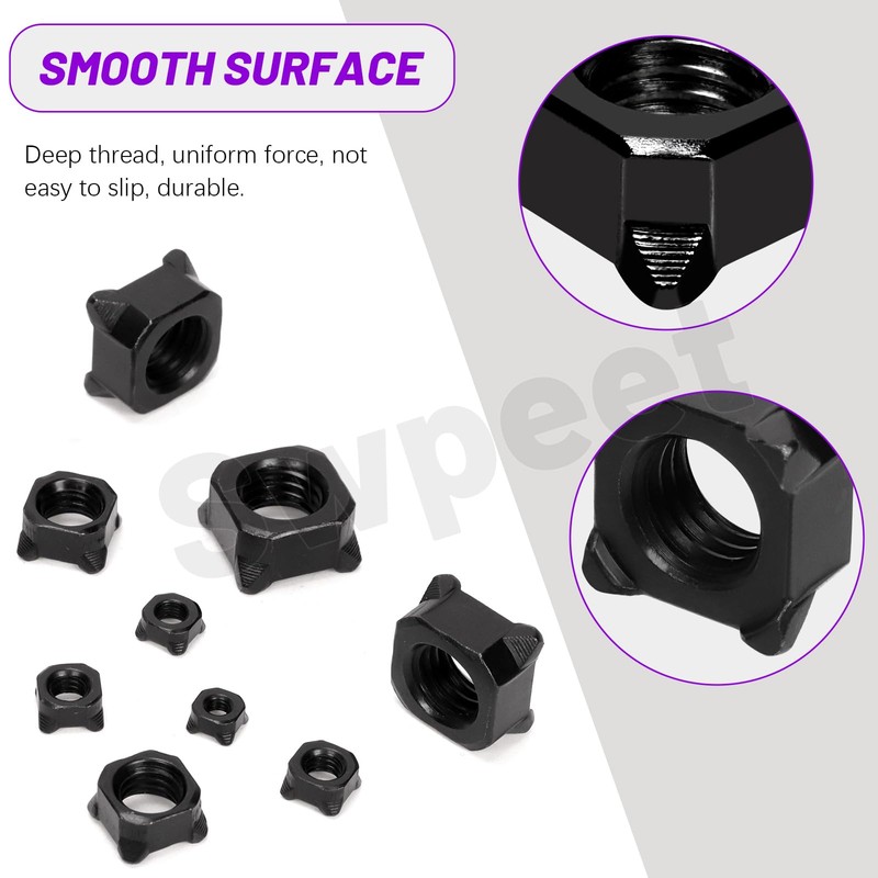 Swpeet 107Pcs 6 Sizes M4 M5 M6 M8 M10 M14