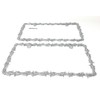 Universal Barbed Wire Design Plastic License Plate Frames, Set of