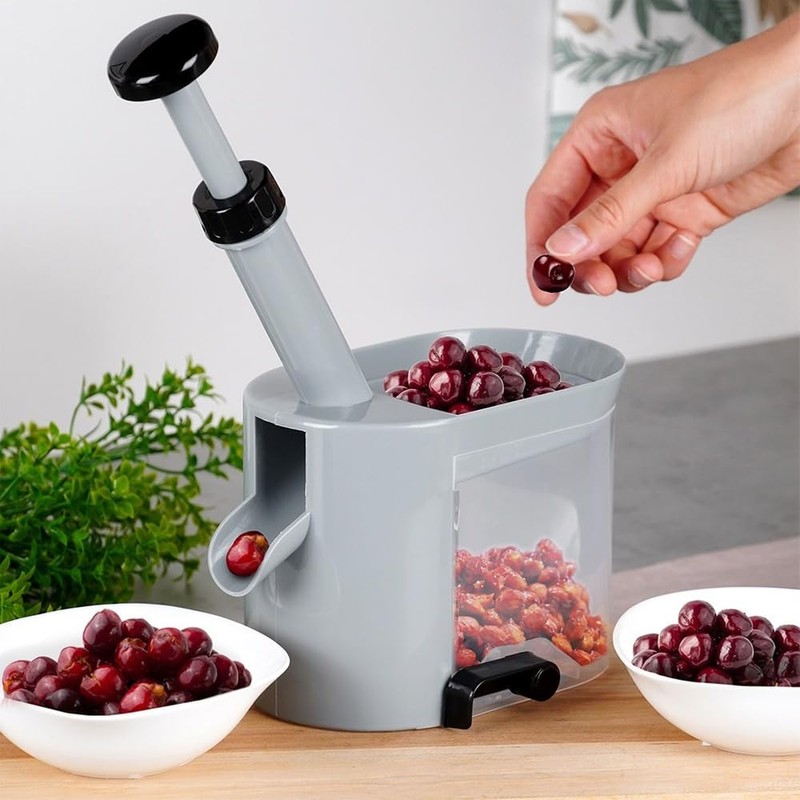 Cherry Pitter Olive Corer for Cherries and Olives with Suction
