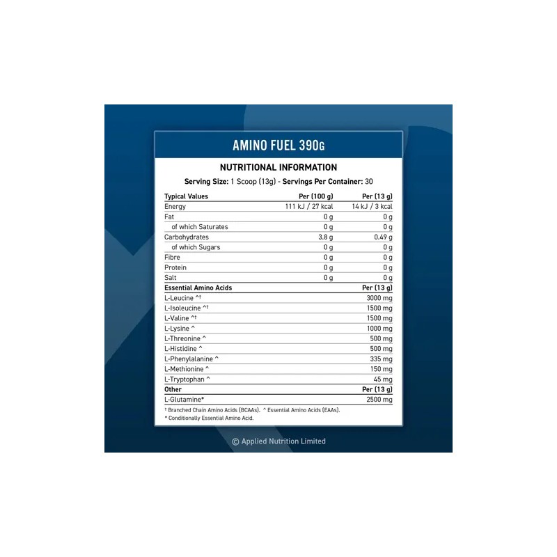 Applied Nutrition Abe Amino Fuel Eaa Hydratation 30 Serv