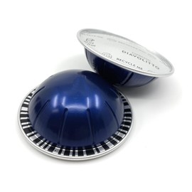 Diavolitto Ristretto & Espresso Intense & Powerful Coffee Pods Capsules Pods, Brews 40 ml / 1.35 oz- 10 pods, Pack of 1 (10, Diavolitto)