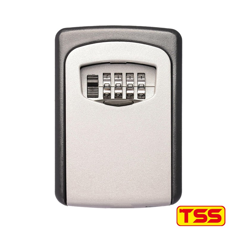 TSS Medium Size Wall Mounted Key Safe 4 Wheel Combination