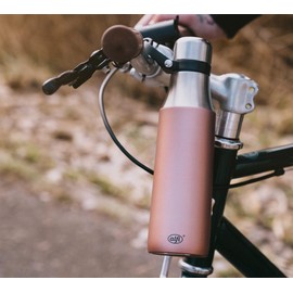alfi City Bottle Loop 500 ml, Pink, Stainless Steel Drinking Bottle with Carry Strap, Robust Thermal Flask, Leak-Proof, Keeps Cold for 16 Hours, Completely Leak-Proof, Carbonated Bottle, Dishwasher