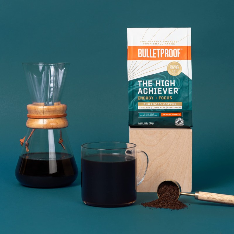 Bulletproof The High Achiever Ground Coffee, 10 Ounces (Pack of