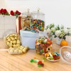 GOCCXL Plastic Candy Jars 4 Pack Candy and Cookie Jar