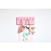 Pink Wood Long Ribbons Bow Organizer Headband Holder Poplar Plaque