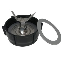 Stainless Steel 6-point Ice Crushing Blade 4& 4902 Blender Jar Bottom & 2pcs Gasket Kit,Compatible with all Oster Classic Series and Osterizer series (1, SS 6-point Ice Crushing Blade with bottom)