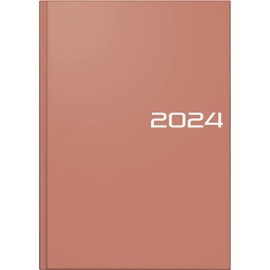 BRUNNEN Daily Calendar Model 795 2024 1 Page = 1 Day Sheet Size 14.5 x 20.6 cm Coral