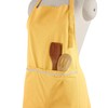 FINGERCRAFT Apron, Dual Pocket, Adjustable Tie, Multipurpose Washable Bib Apron
