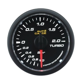 Autogauge (Auto Gauge) Made in Japan Motor 52 mm Boost Gauge Clear Lens White LED