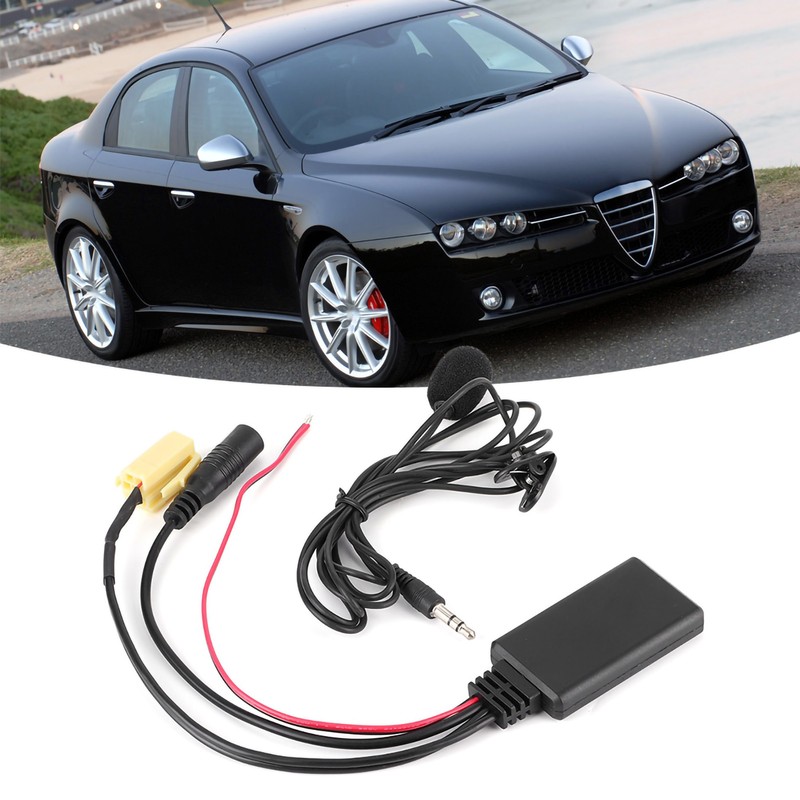 59.1in Bluetooth Radio Audio Cable Handsfree Car AUX Adapter with