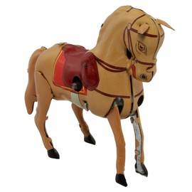 Superfreak Tin Animal Tin Toy Animals Made of Tin Horse, Colour: Brown/Light Brown