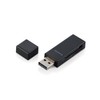 Elecom Card Reader, Stick Type, USB 2.0 Compatible, Black