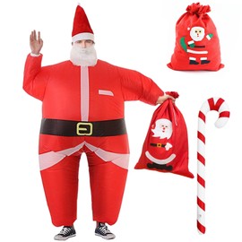 Matreeglam Adult Christmas Costume, Santa Claus Christmas Tree Costume, Funny Christmas Clothing for Christmas, Cosplay, Birthday Party (150-195 cm)