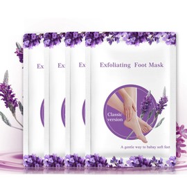Foot Mask Callus and Dead Skin Removal, Lavender Callus Remover, Natural Gentle Foot Peel Mask, Foot Mask Socks Moisture for Very Dry Feet, Callus Socks (Lavender)