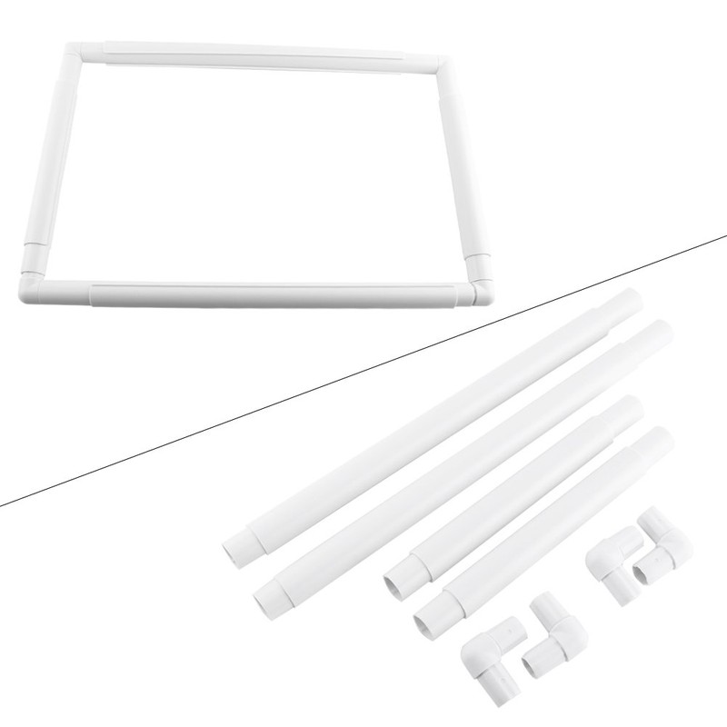 Zerodis Embroidery Hoop Frame for DIY Embroidery Rectangle Plastic Clip