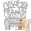 NAKLEO Painting Stencils Set for Kids, 14 Pcs Templates 9x12