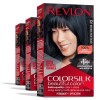 REVLON Colorsilk Color Permanent Hair Dye, #12 Natural Blue Black