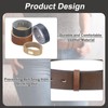 QUARKZMAN Pack of 3 Leather Belt Loop Holder for 1.57