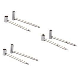 SAFIGLE 6pcs Metal Hexagon Wrench for Guitar Truss Rod Adjustment Shaped Tool for Headstock Repair Compatible Various String Gauges and Combination