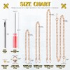 Mardatt 9pcs D Ring Rivet Hole Punch Screw Screwdriver Set
