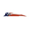 Bohning X3 Vane, 3", American Flag, 36pk